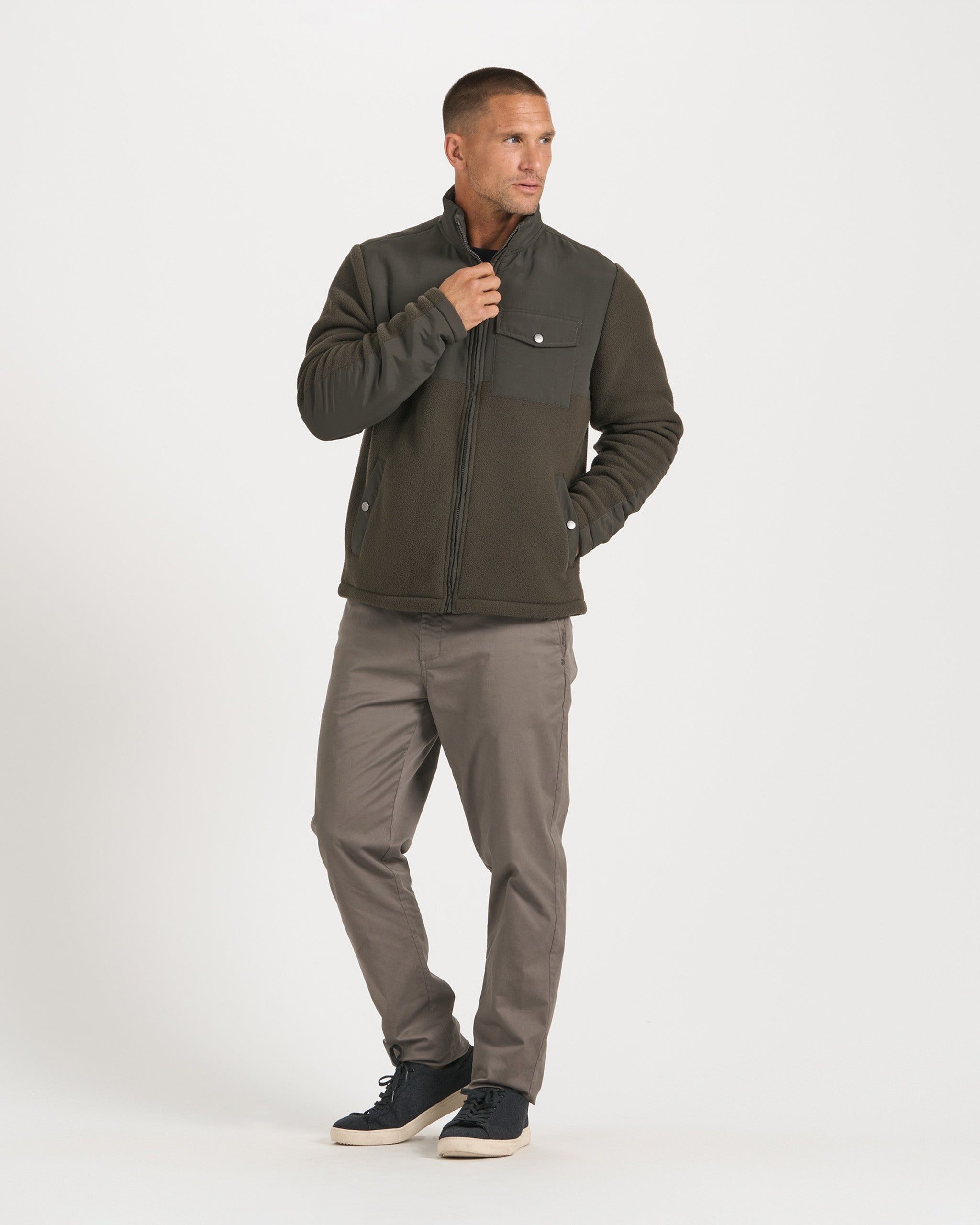 Morrow Sherpa Jacket | Dark Oregano sold by Vuori product image thumbnail 6