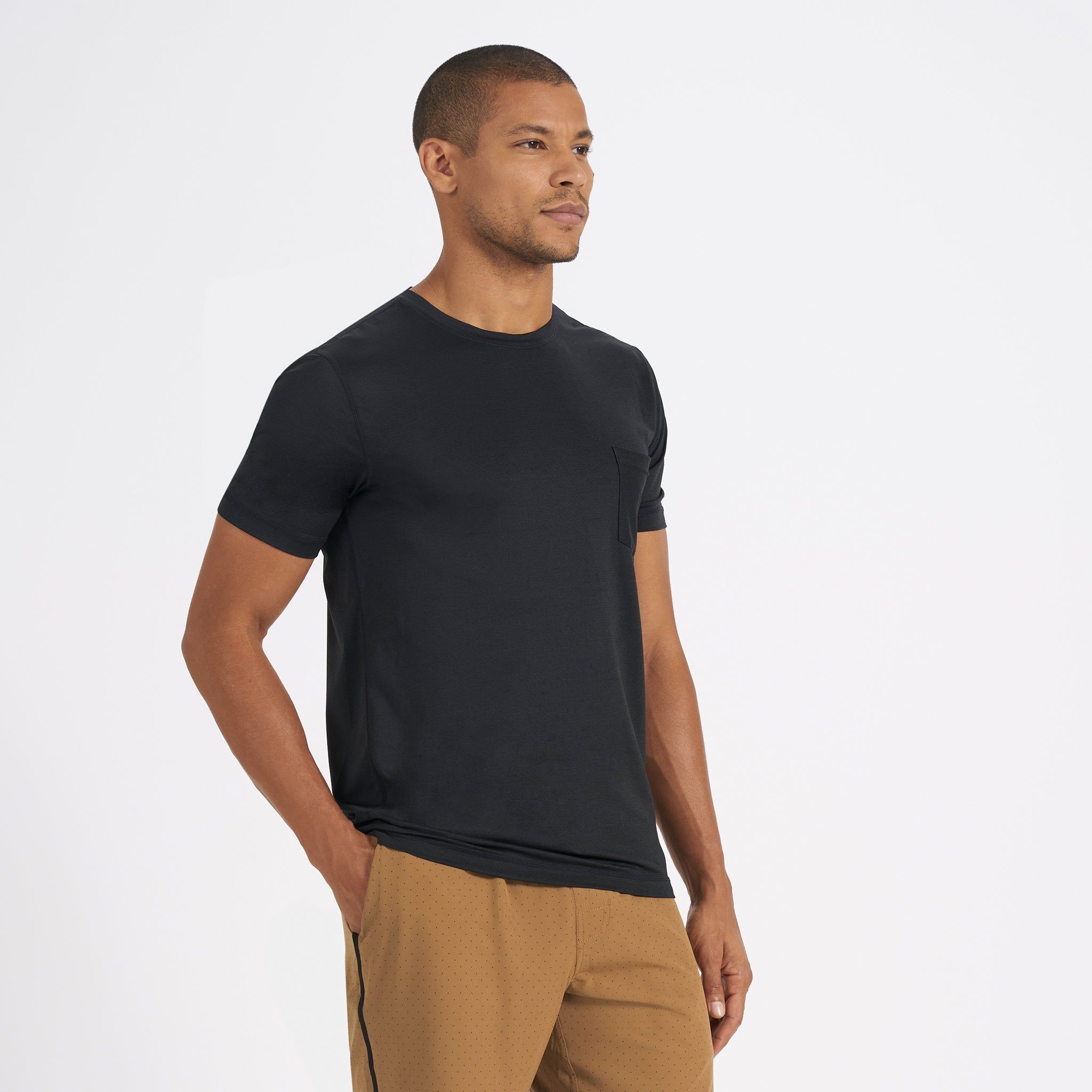 Tradewind Performance Tee | Black sold by Vuori product image thumbnail 3