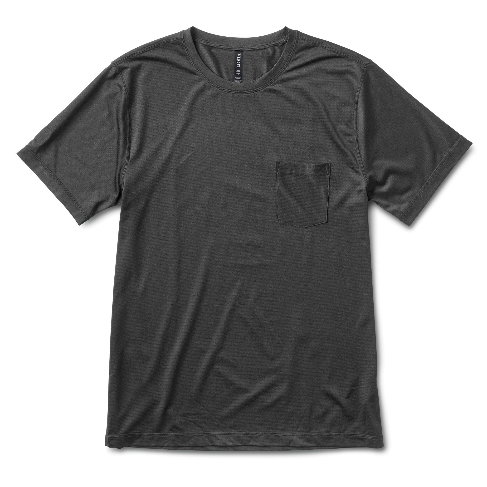 Tradewind Performance Tee | Black sold by Vuori