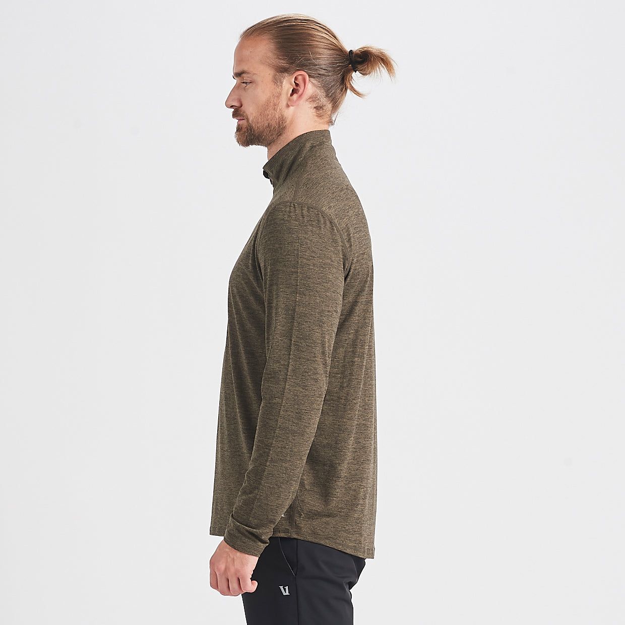 Ease Performance Half Zip | Evergreen Heather sold by Vuori product image thumbnail 3