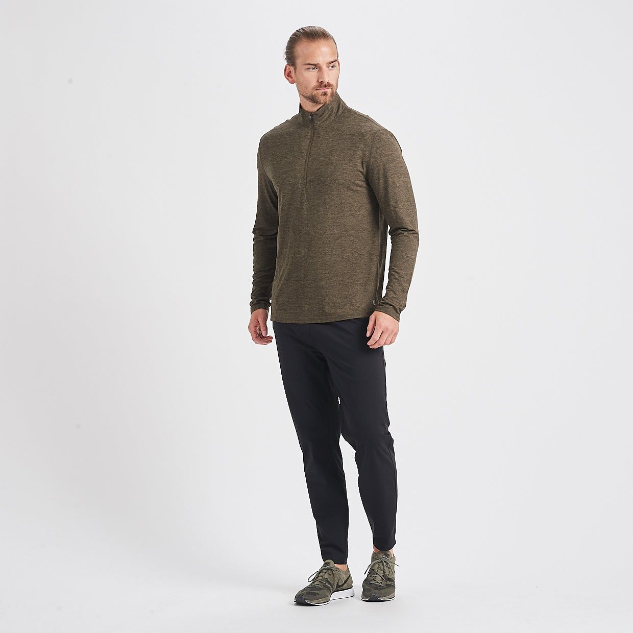 Ease Performance Half Zip | Evergreen Heather sold by Vuori product image thumbnail 5
