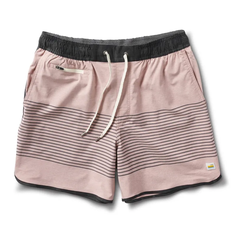 Banks Short 5" | Burnt Clay Stripe sold by Vuori