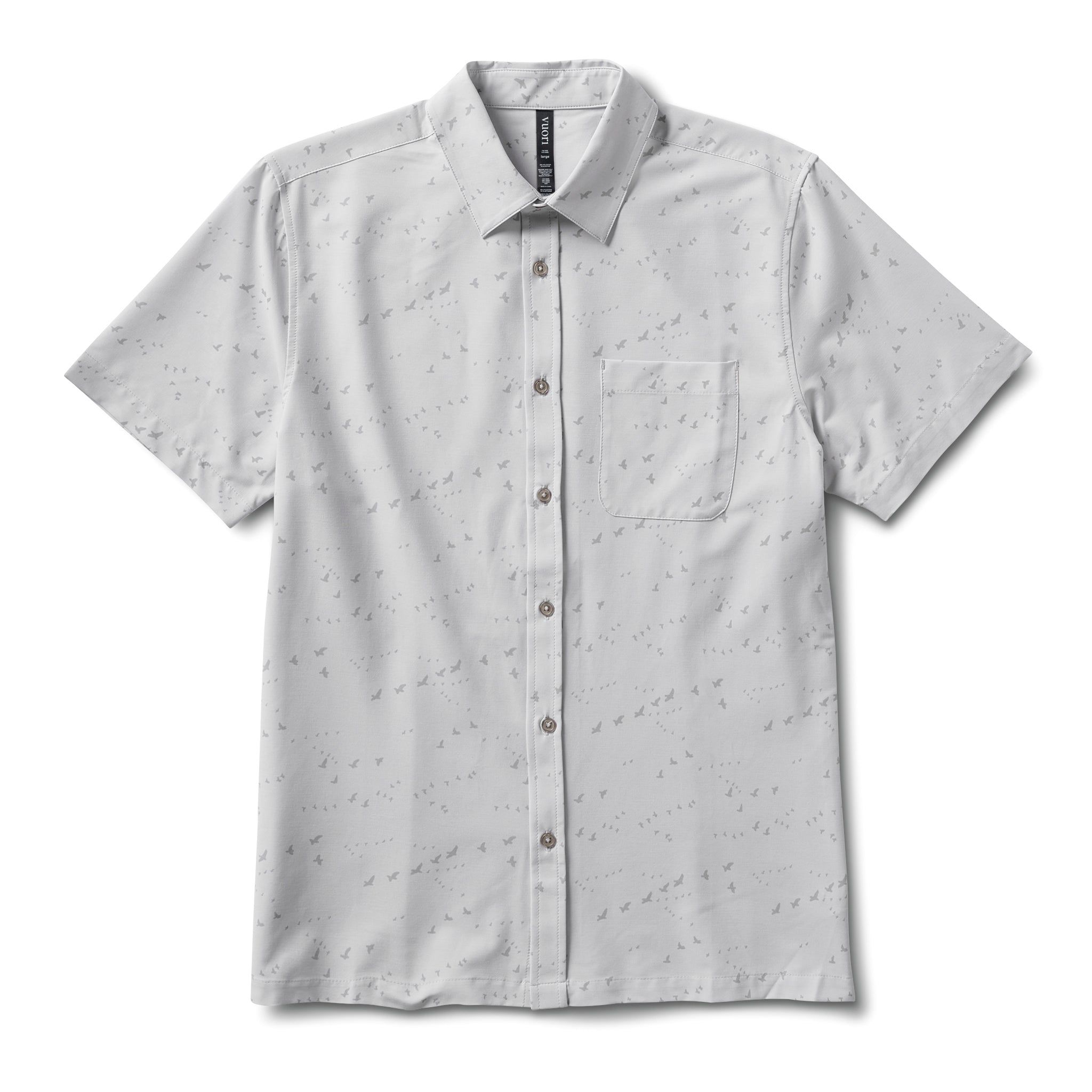Short-Sleeve Bridge Button Down | Salt Flock sold by Vuori