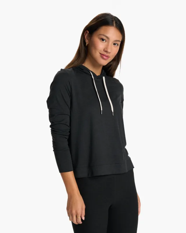 Halo Essential Hoodie | Black Heather sold by Vuori