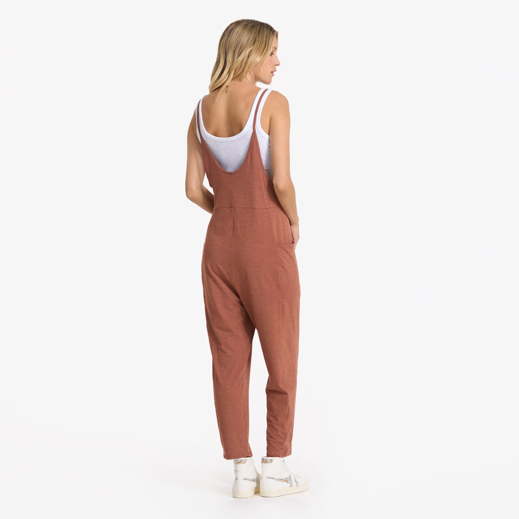 Breezy Jumpsuit | Copper Heather sold by Vuori product image thumbnail 4