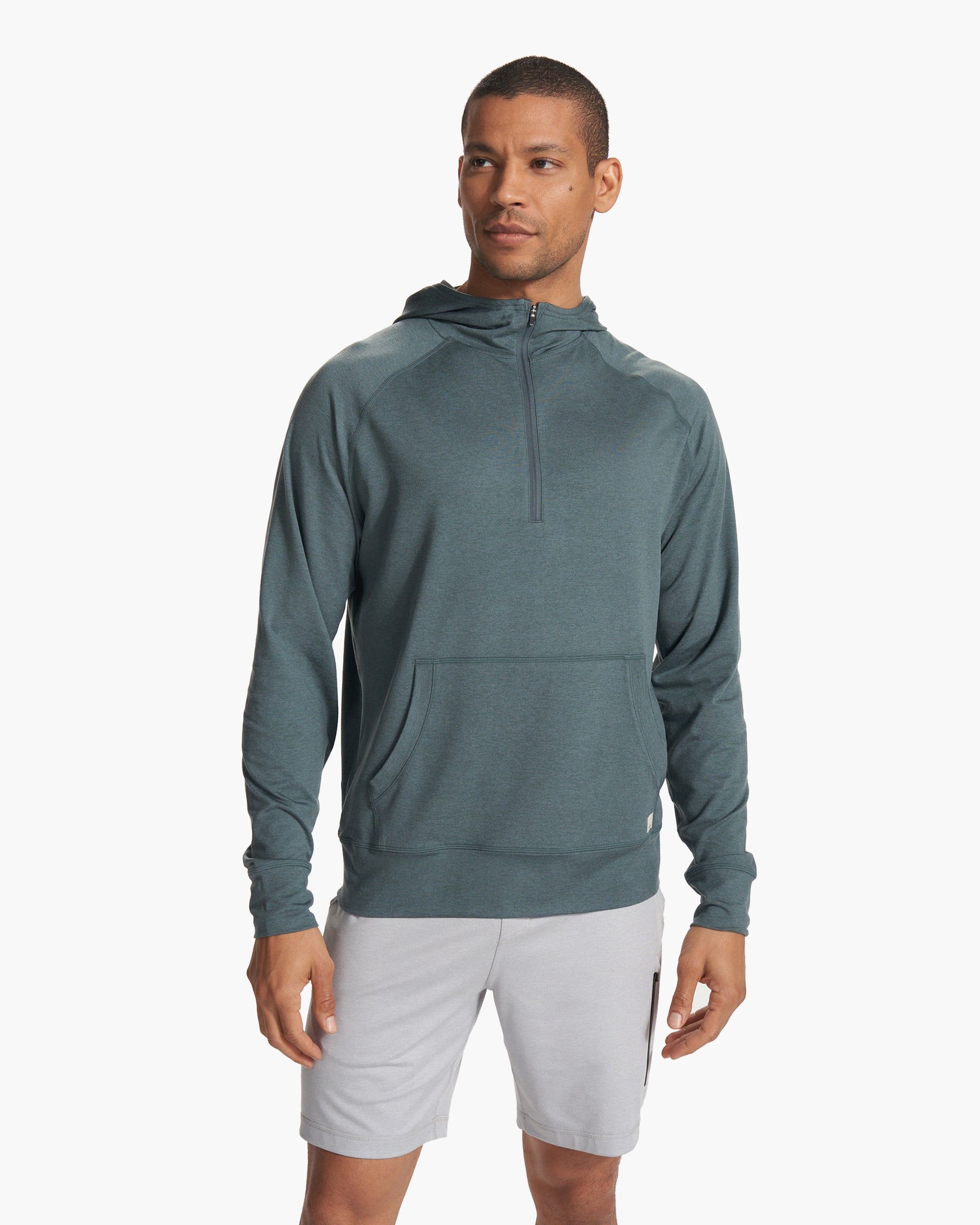 Ponto Performance Half Zip Hoodie | Lake Heather sold by Vuori product image thumbnail 2