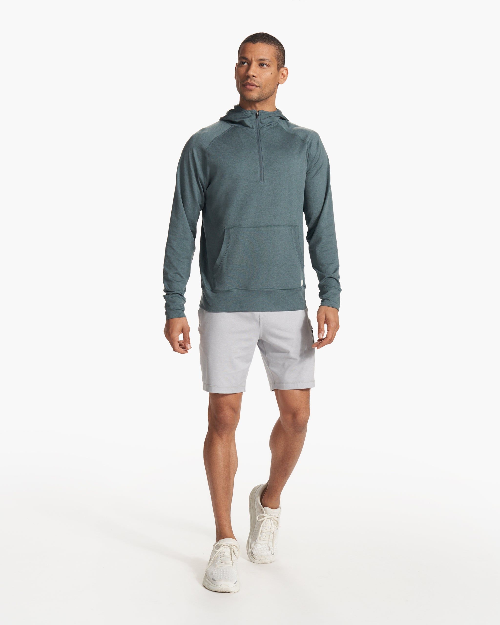 Ponto Performance Half Zip Hoodie | Lake Heather sold by Vuori product image thumbnail 4