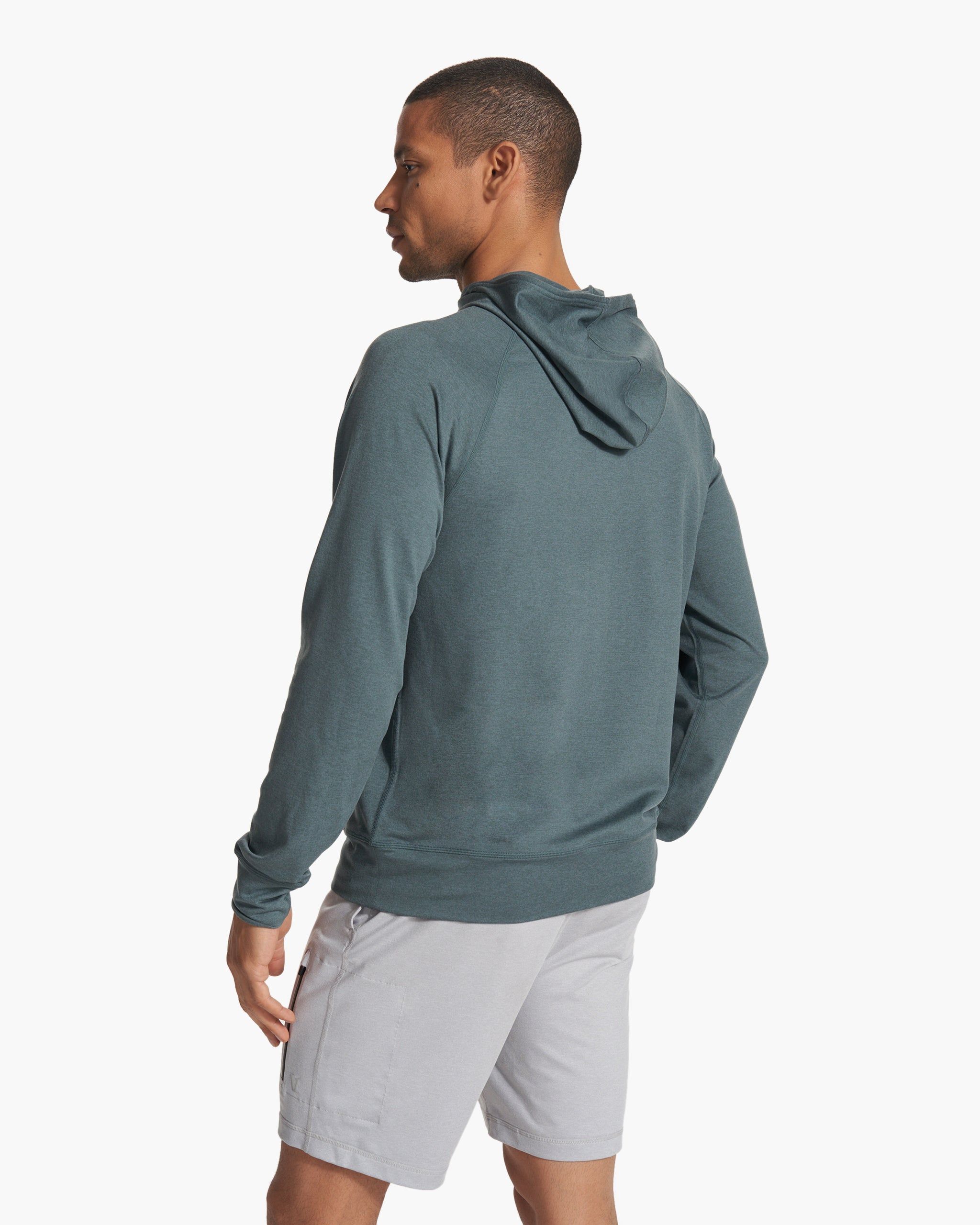 Ponto Performance Half Zip Hoodie | Lake Heather sold by Vuori product image thumbnail 3