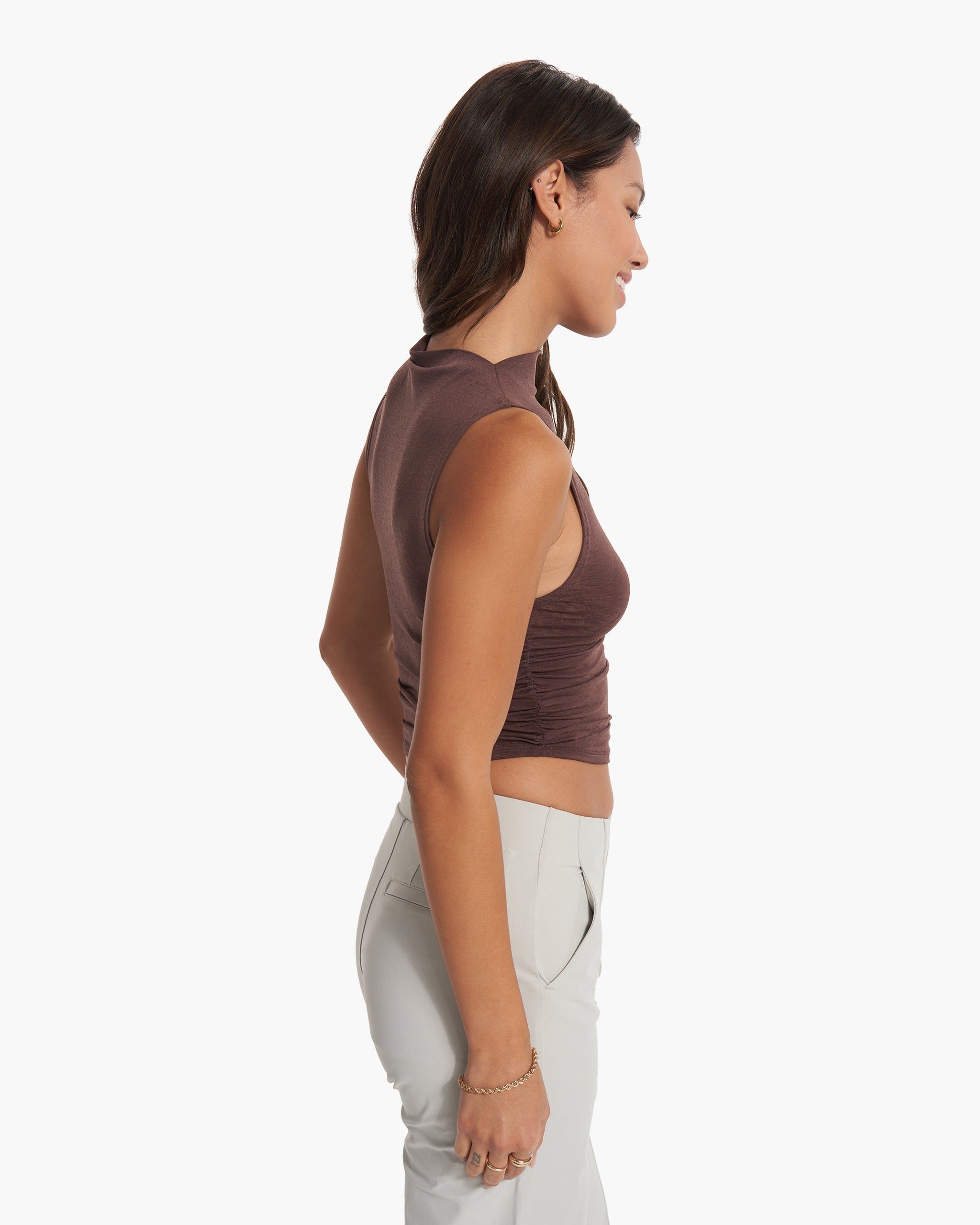 Westerlies Mock Tank | Mahogany sold by Vuori product image thumbnail 2