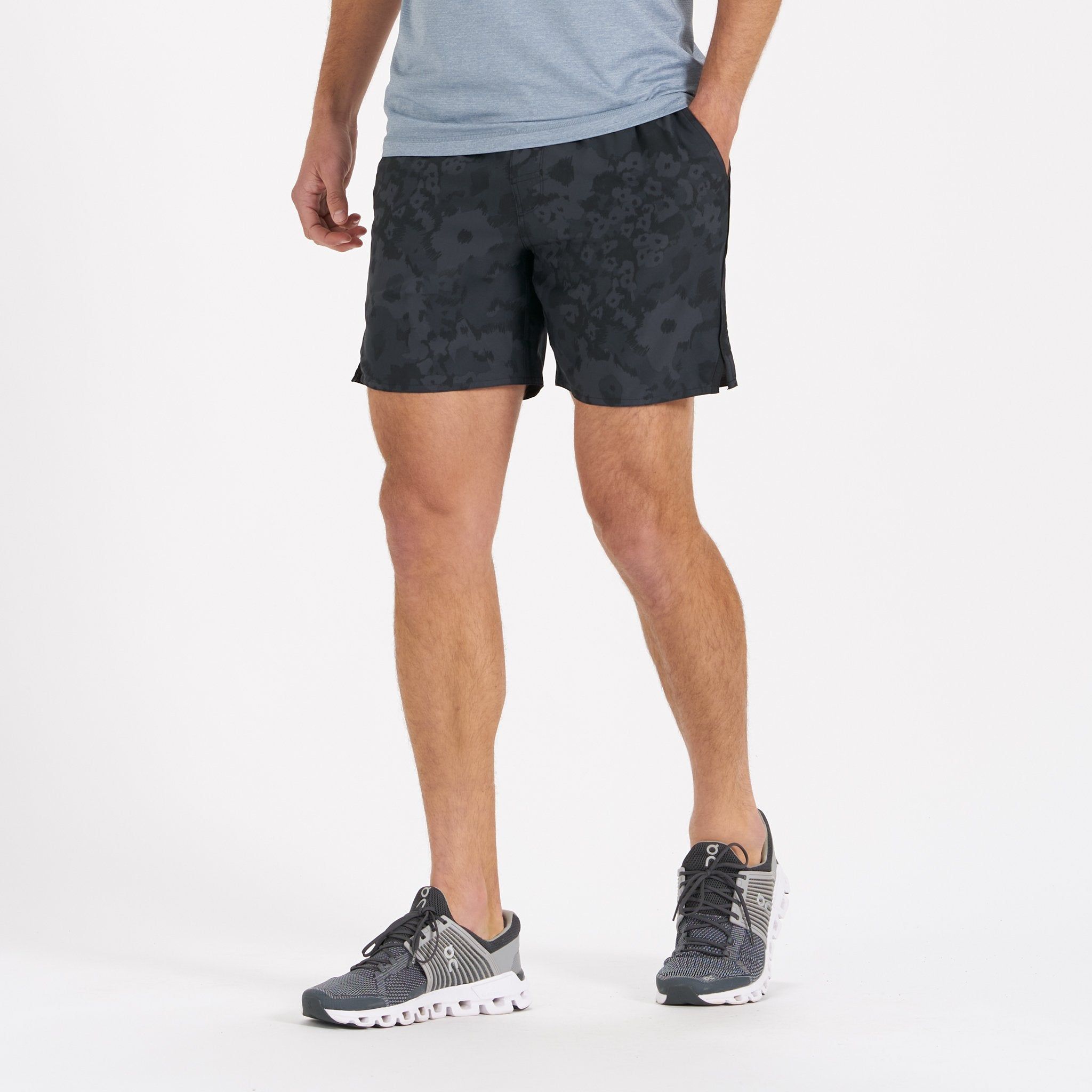Trail Short | Charcoal Camo Flower sold by Vuori product image thumbnail 2