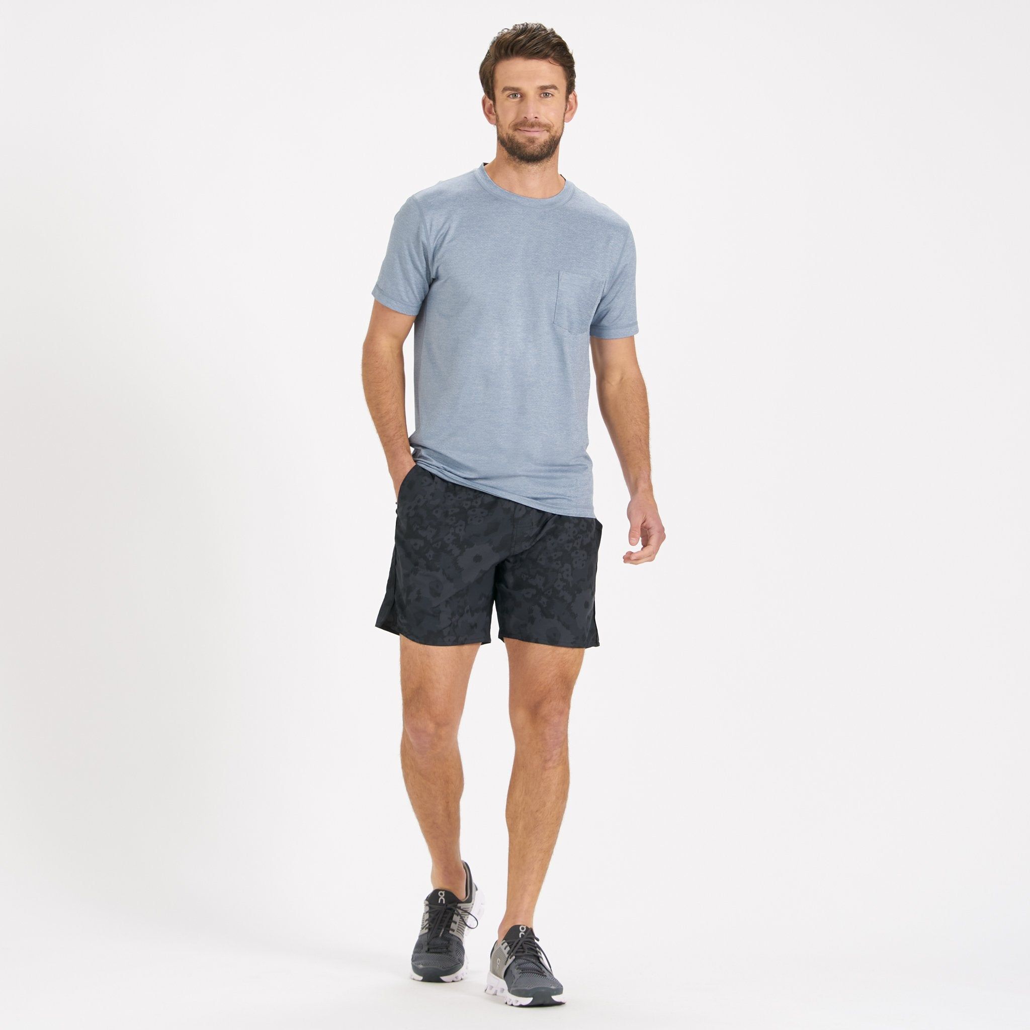 Trail Short | Charcoal Camo Flower sold by Vuori product image thumbnail 5