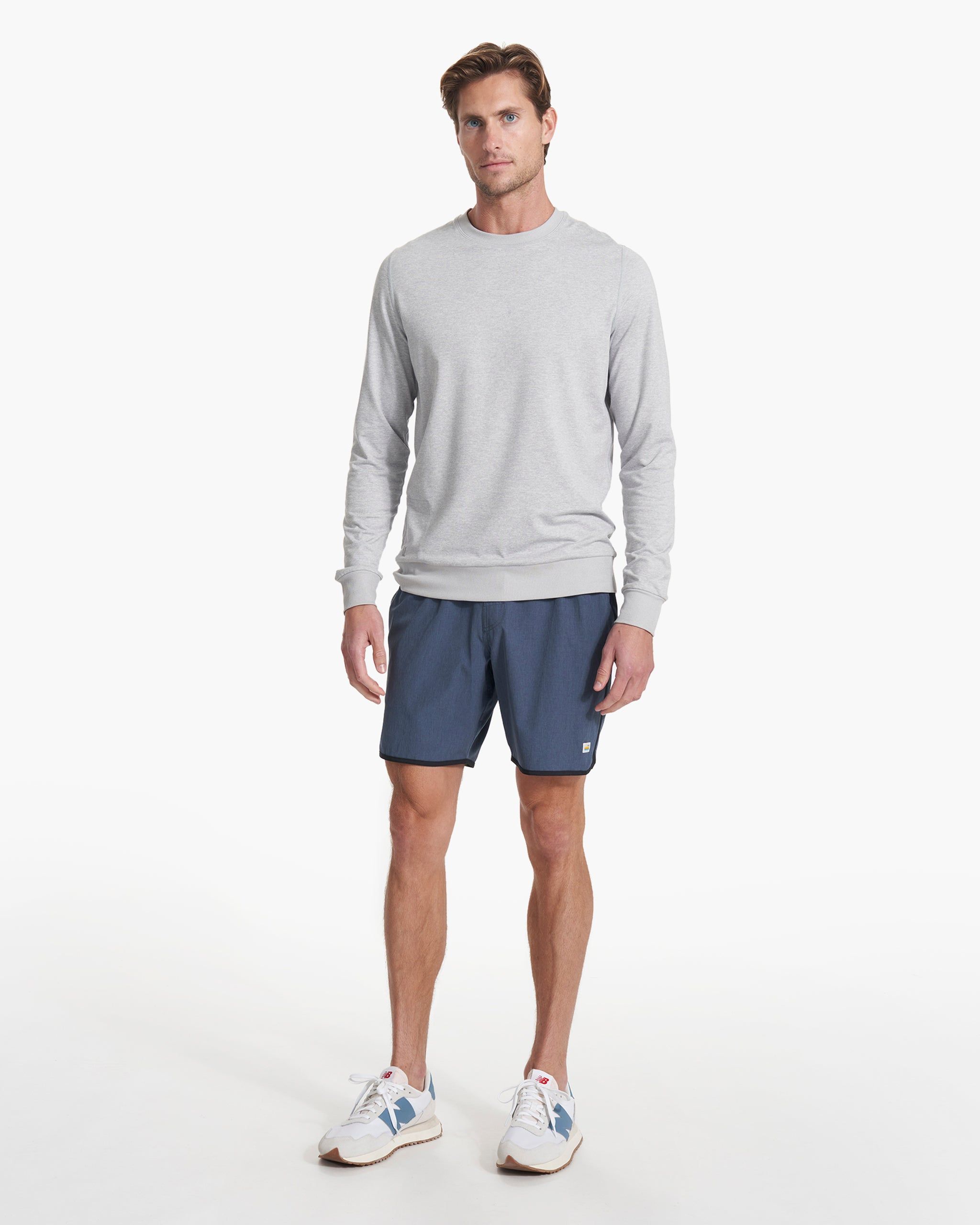 Banks Short | Azure Linen Texture sold by Vuori product image thumbnail 5