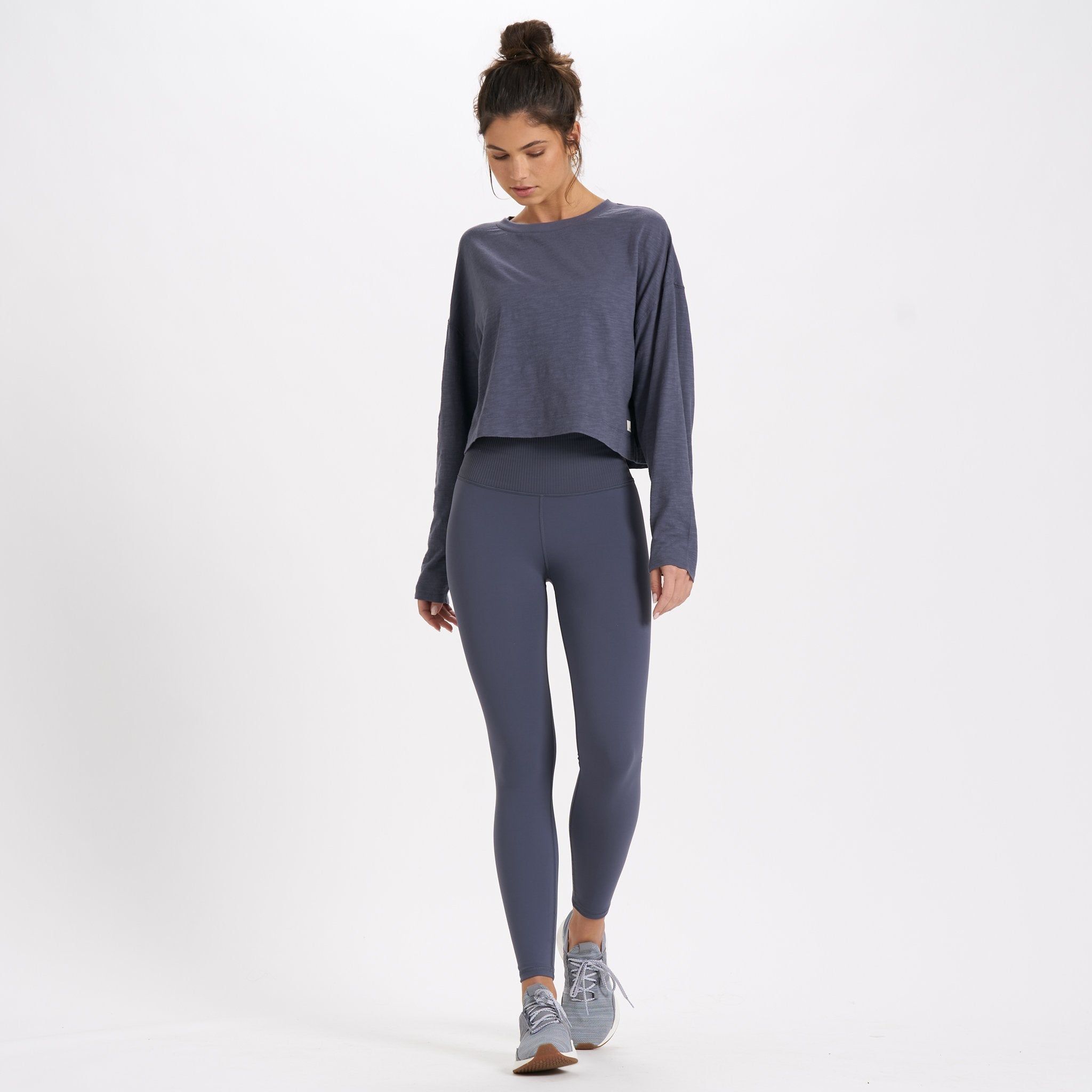 Rib Studio Legging | Azure sold by Vuori product image thumbnail 4