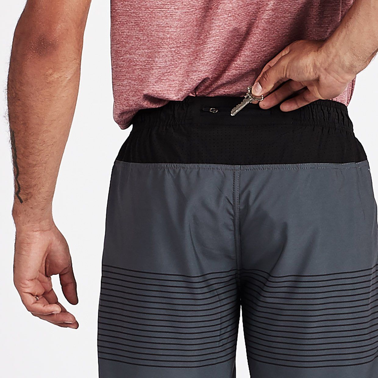Rush Short | Charcoal Black Stripe sold by Vuori product image thumbnail 6