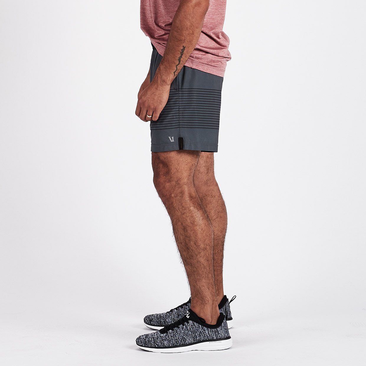 Rush Short | Charcoal Black Stripe sold by Vuori product image thumbnail 4