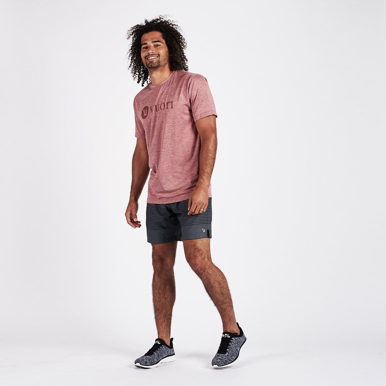 Rush Short | Charcoal Black Stripe sold by Vuori product image thumbnail 7