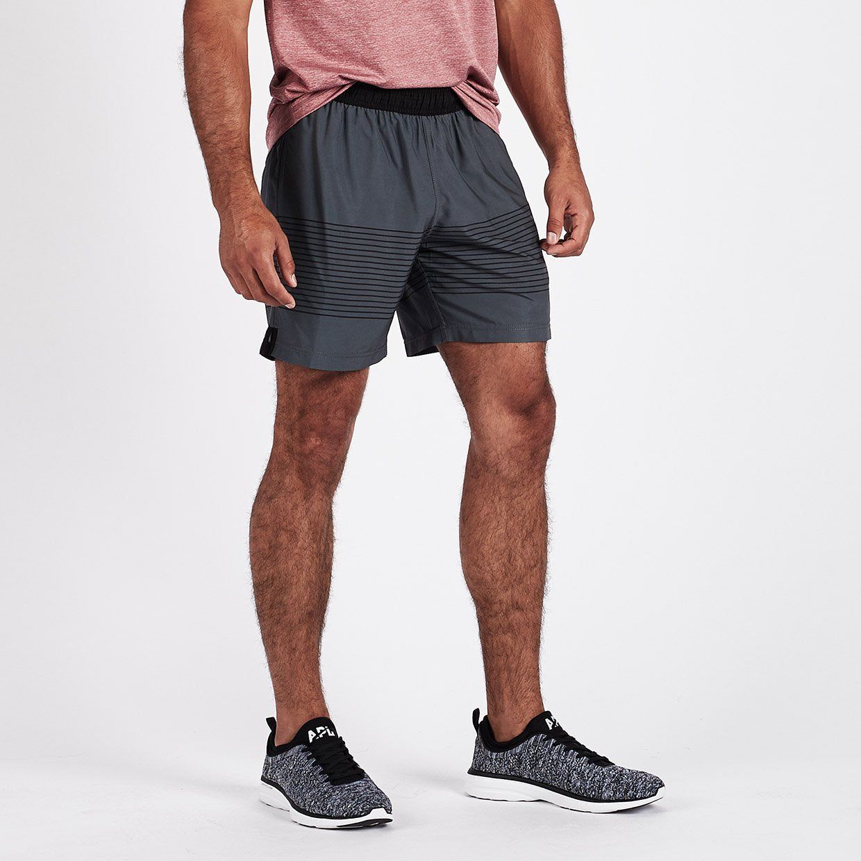 Rush Short | Charcoal Black Stripe sold by Vuori product image thumbnail 3