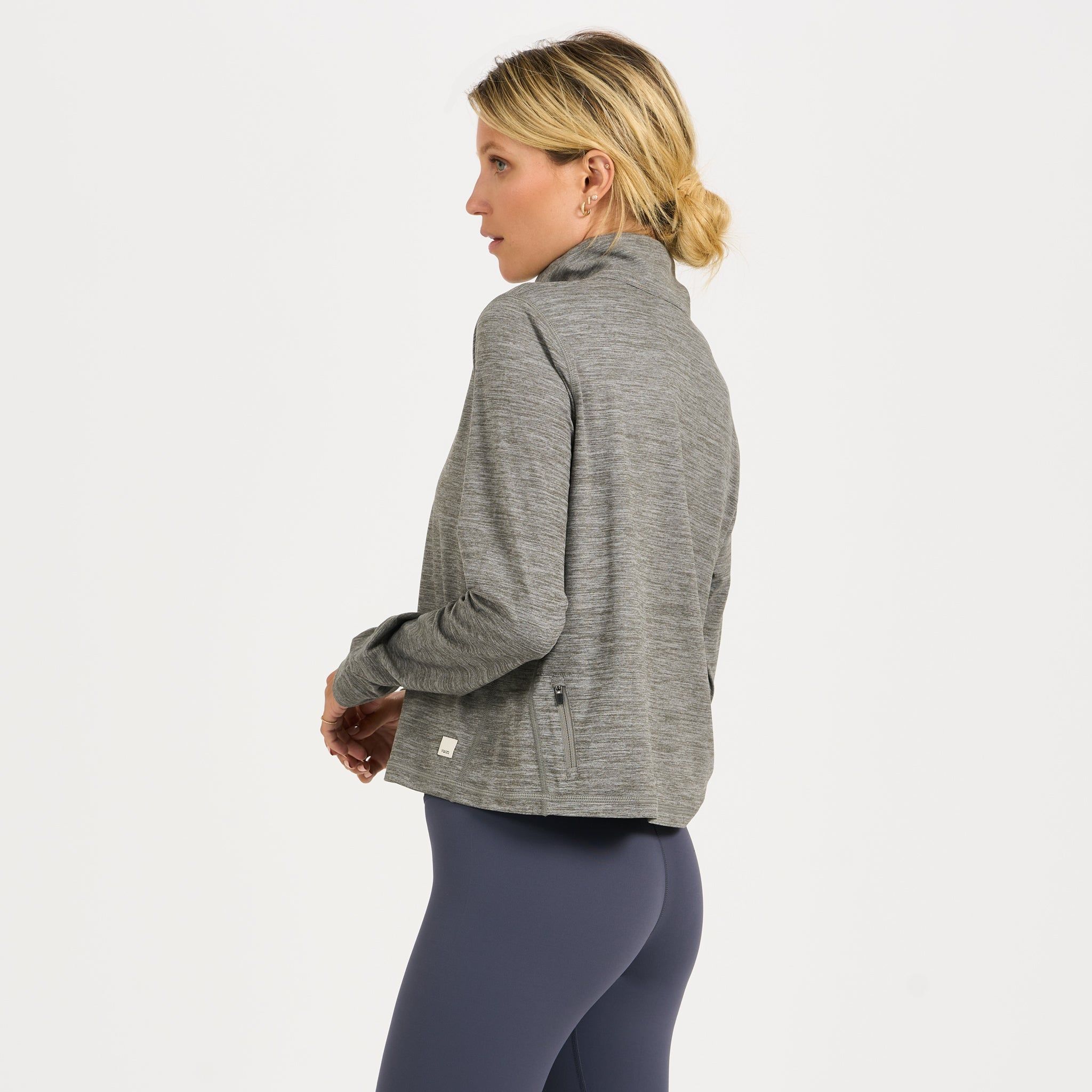 Crescent Half Zip | Heather Grey sold by Vuori product image thumbnail 2