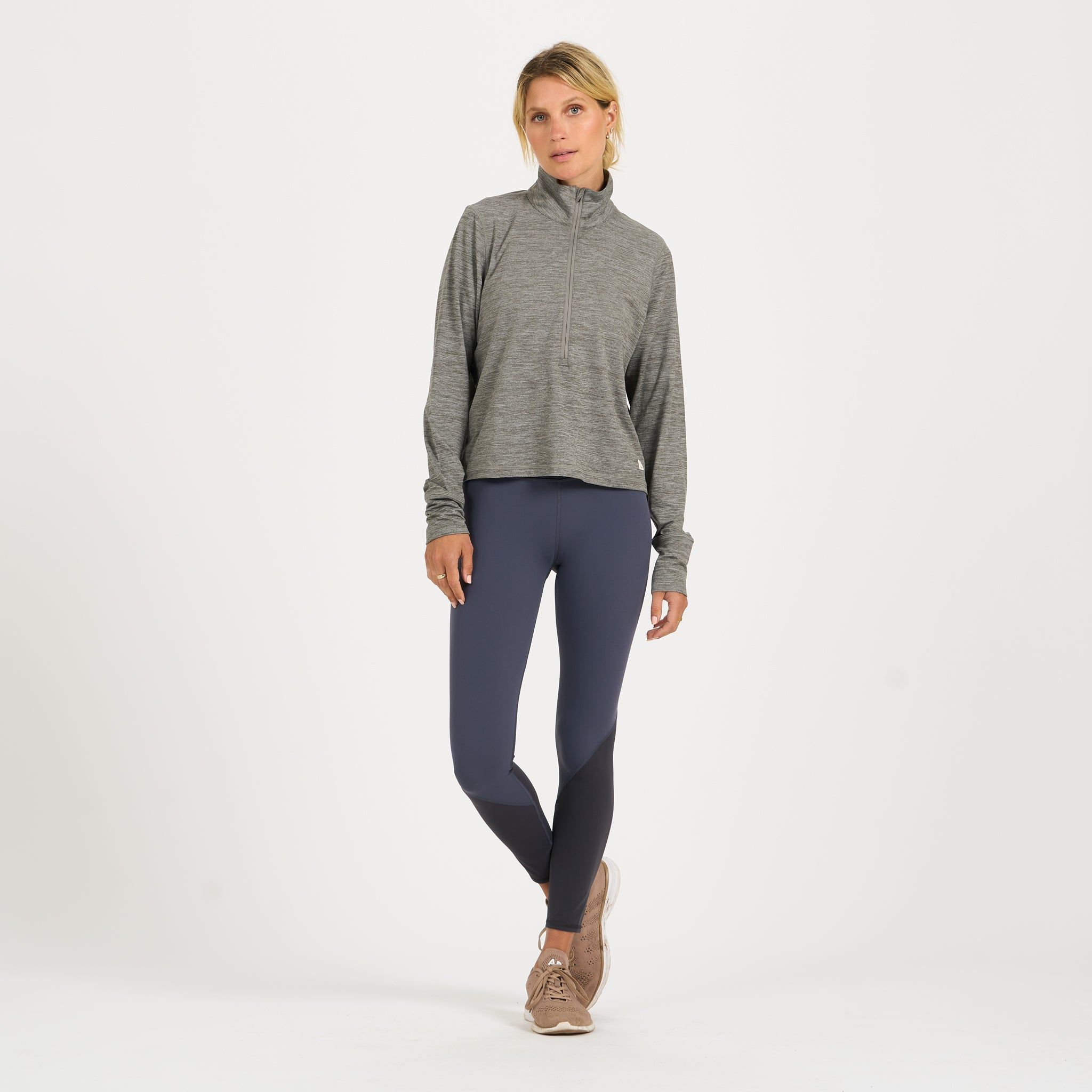 Crescent Half Zip | Heather Grey sold by Vuori product image thumbnail 3