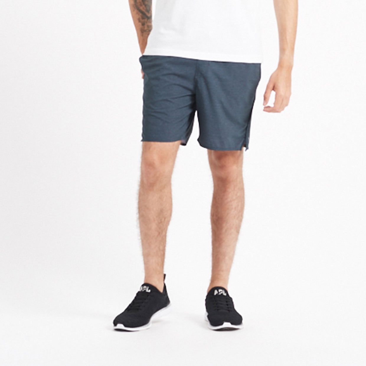 Trail Short | Navy Heather Texture sold by Vuori product image thumbnail 4