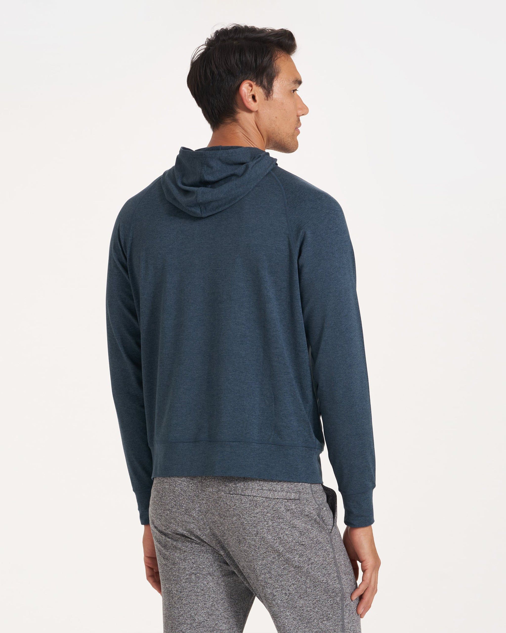 Ponto Performance Half Zip Hoodie | Indigo Heather sold by Vuori product image thumbnail 4
