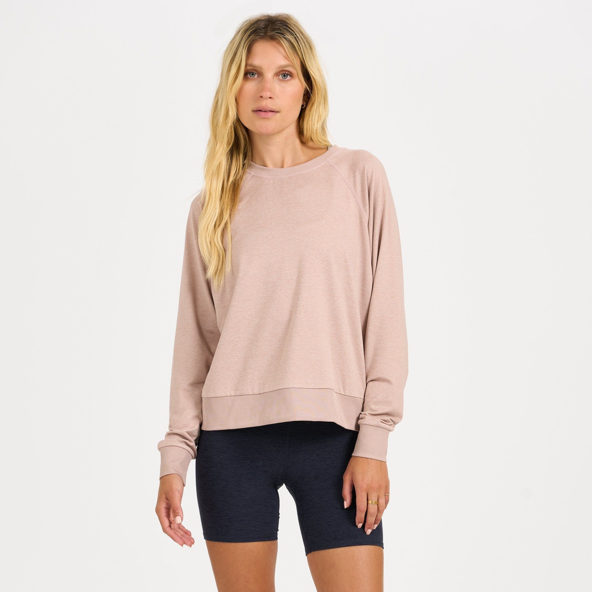 Long-Sleeve Halo Crew | Dogwood Heather sold by Vuori