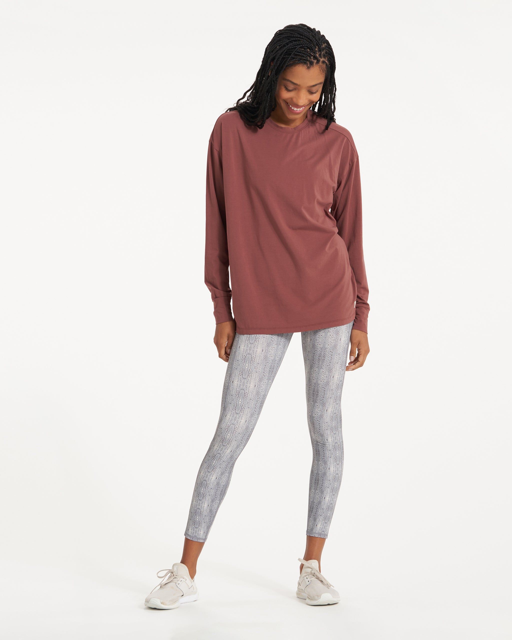 Long-Sleeve Feather Tee | Cedar sold by Vuori product image thumbnail 3