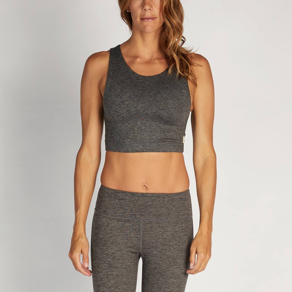 Altitude Sports Bra | Charcoal Heather sold by Vuori