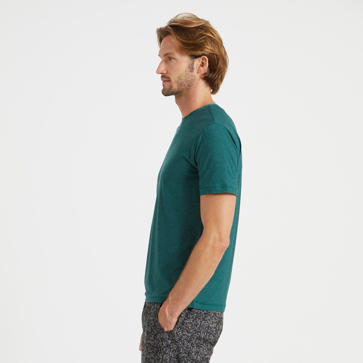 Strato Tech Tee | Palm Heather sold by Vuori product image thumbnail 3