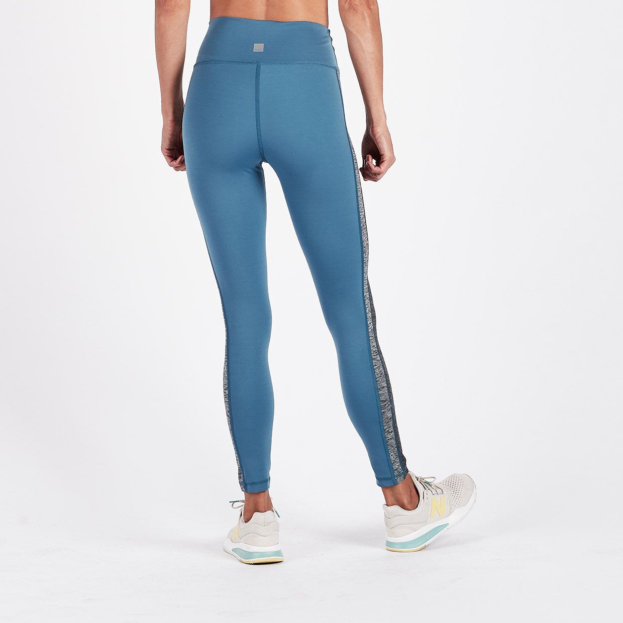 Racer High Rise Legging | Tide Charcoal / Heather Block sold by Vuori product image thumbnail 2