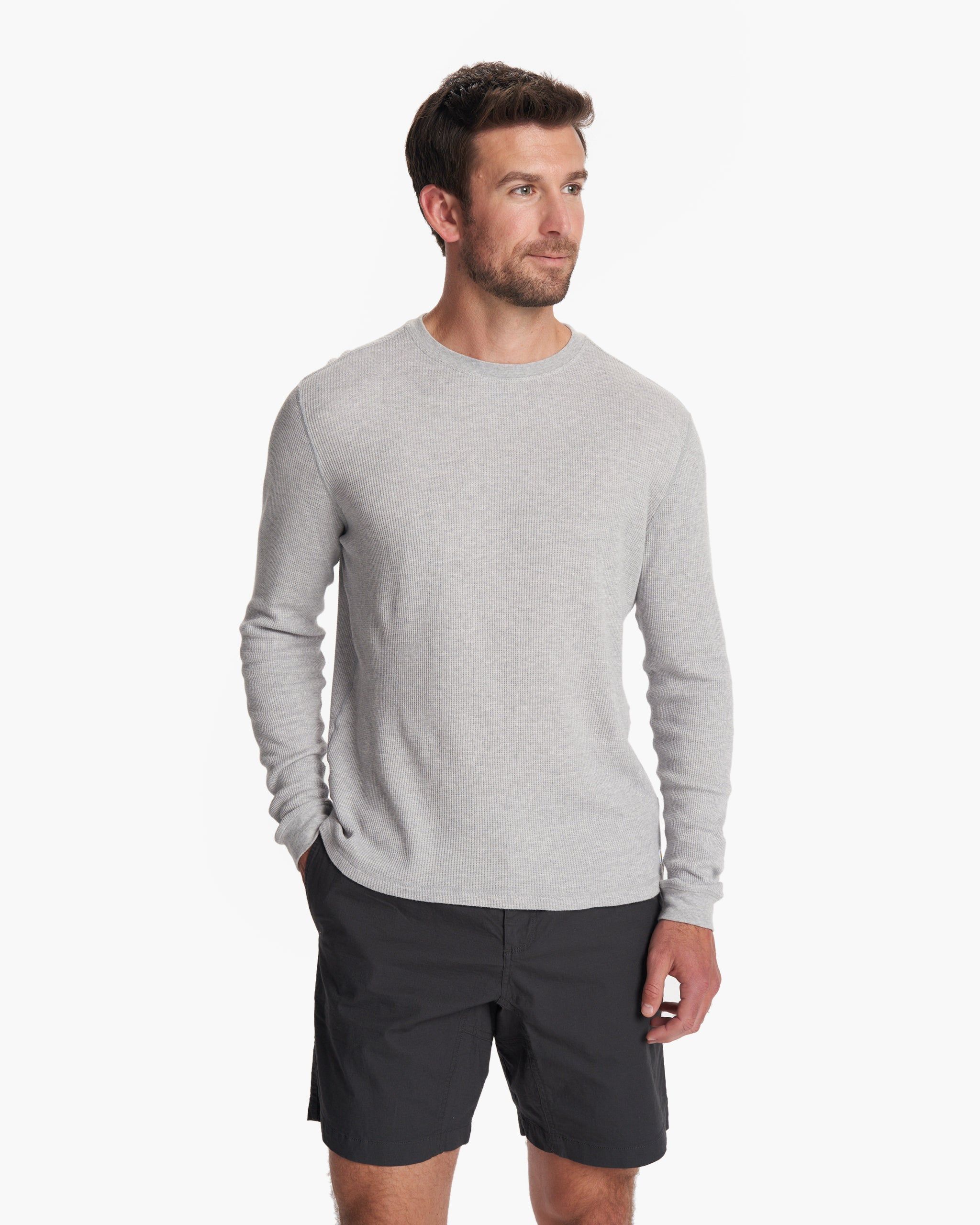 Waffle Crew | Light Heather Grey sold by Vuori product image thumbnail 2