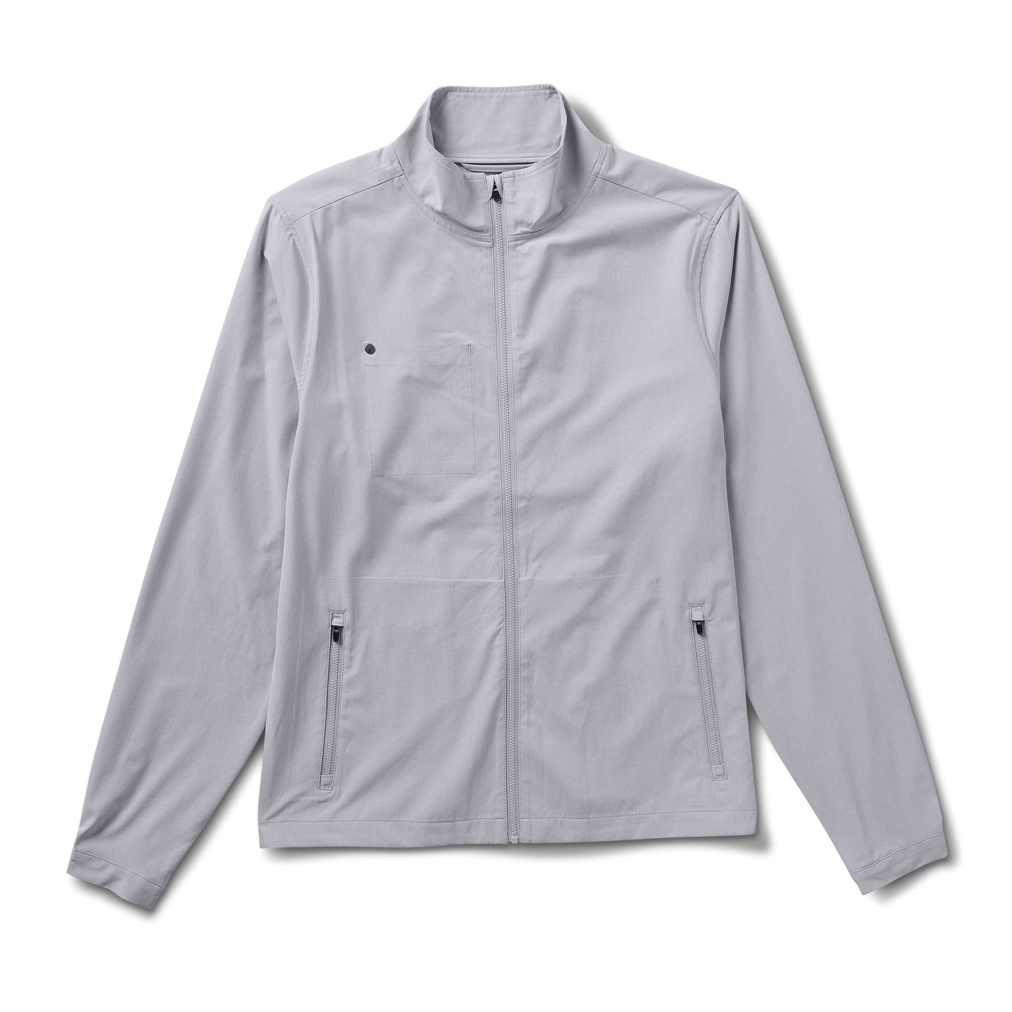 Venture Track Jacket | Platinum Linen Texture sold by Vuori