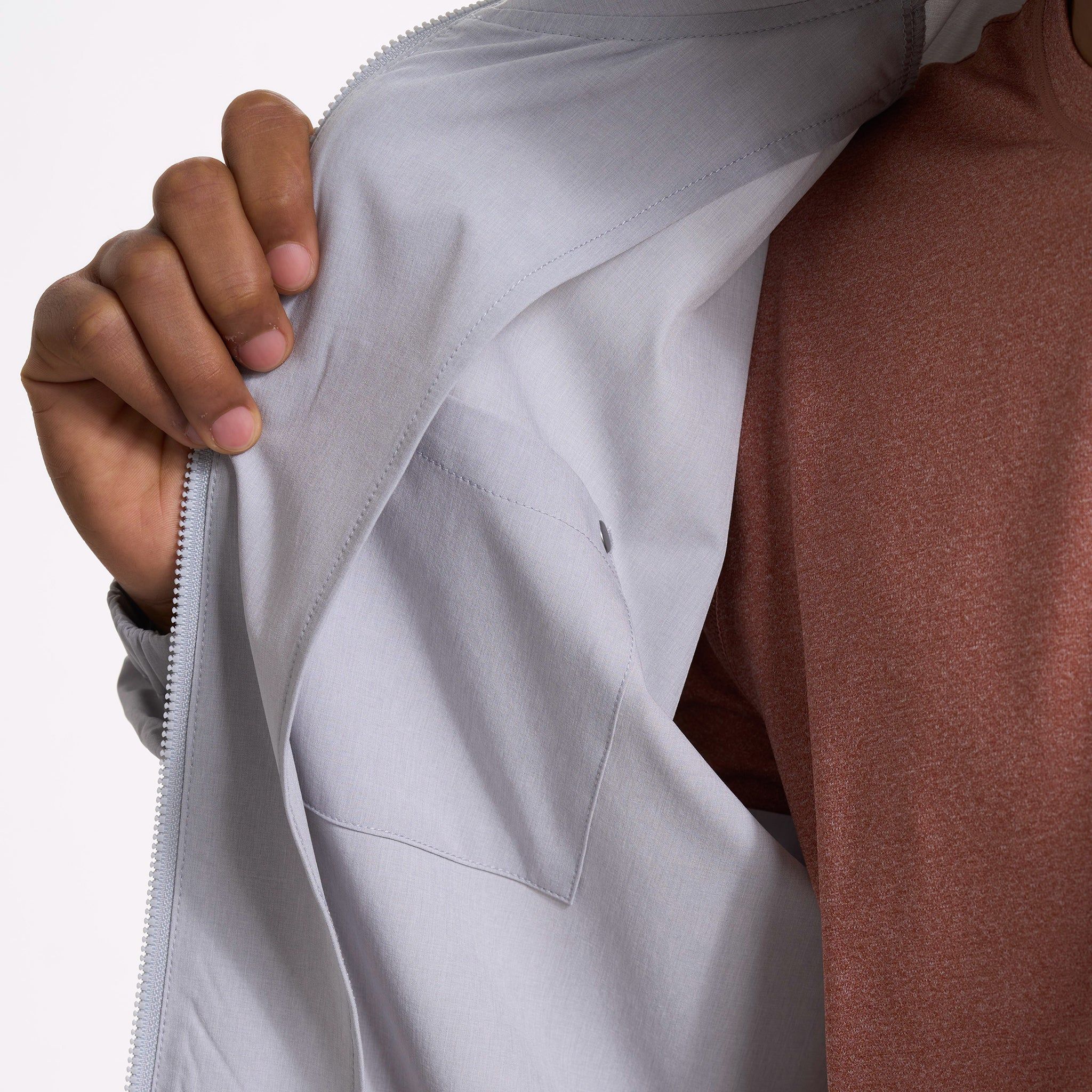 Venture Track Jacket | Platinum Linen Texture sold by Vuori product image thumbnail 6