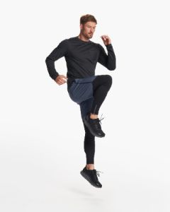 Long-Sleeve Tradewind Performance Tee | Black Heather sold by Vuori