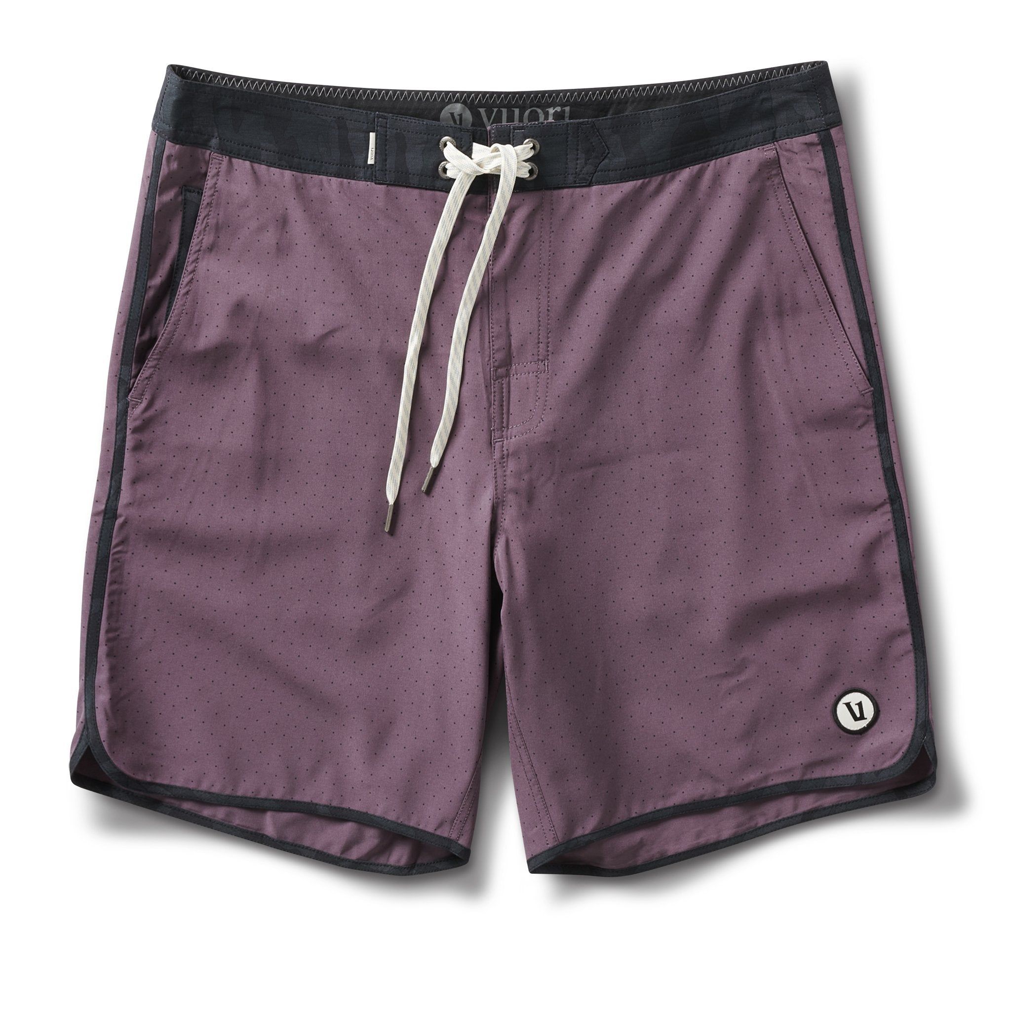 Cruise Boardshort | Smoked Plum Micro Dot sold by Vuori