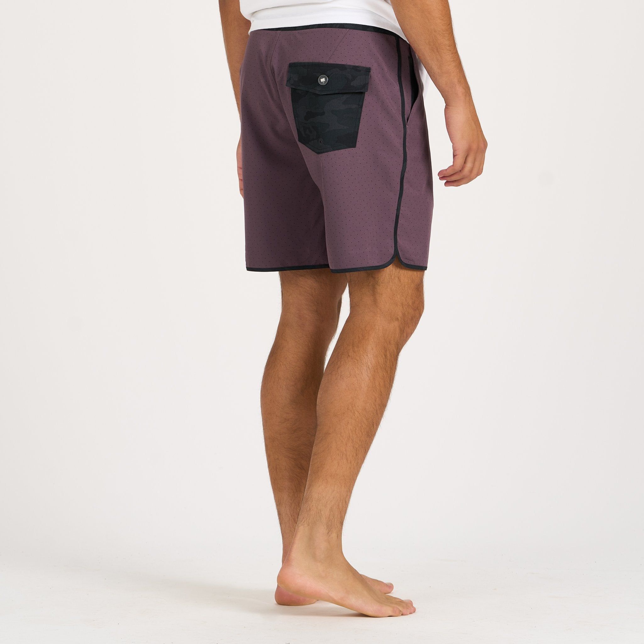 Cruise Boardshort | Smoked Plum Micro Dot sold by Vuori product image thumbnail 3