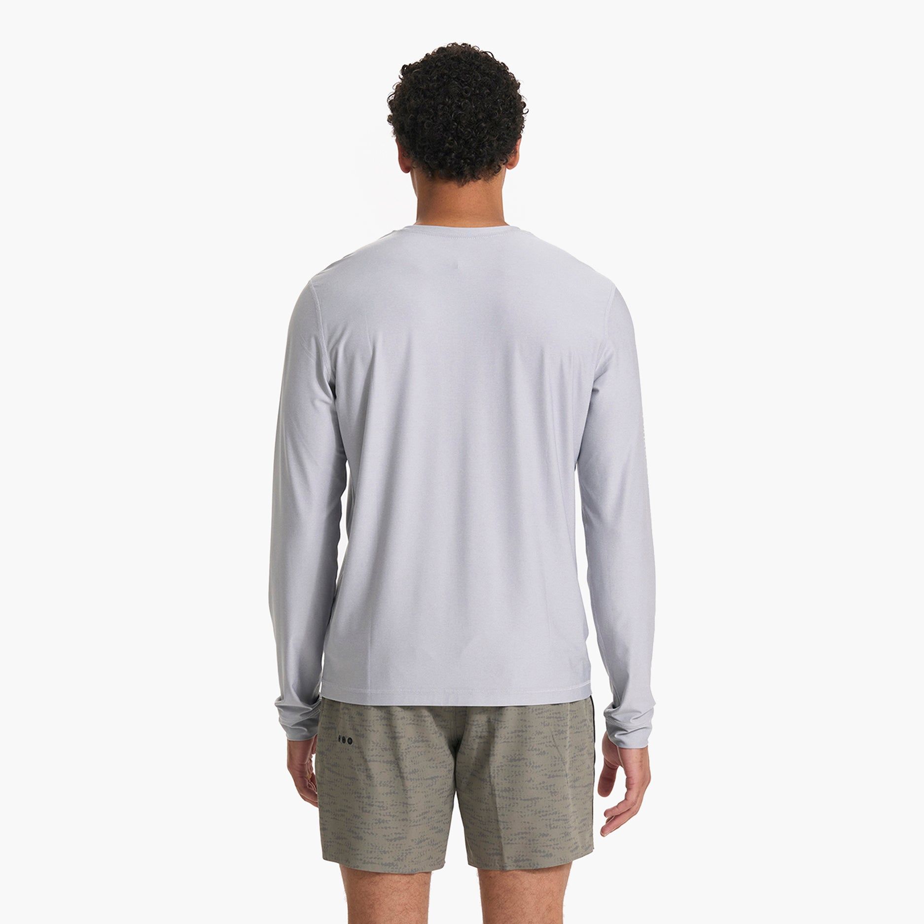Long Sleeve Uluwatu 23 Water Tee | Platinum Heather sold by Vuori product image thumbnail 4