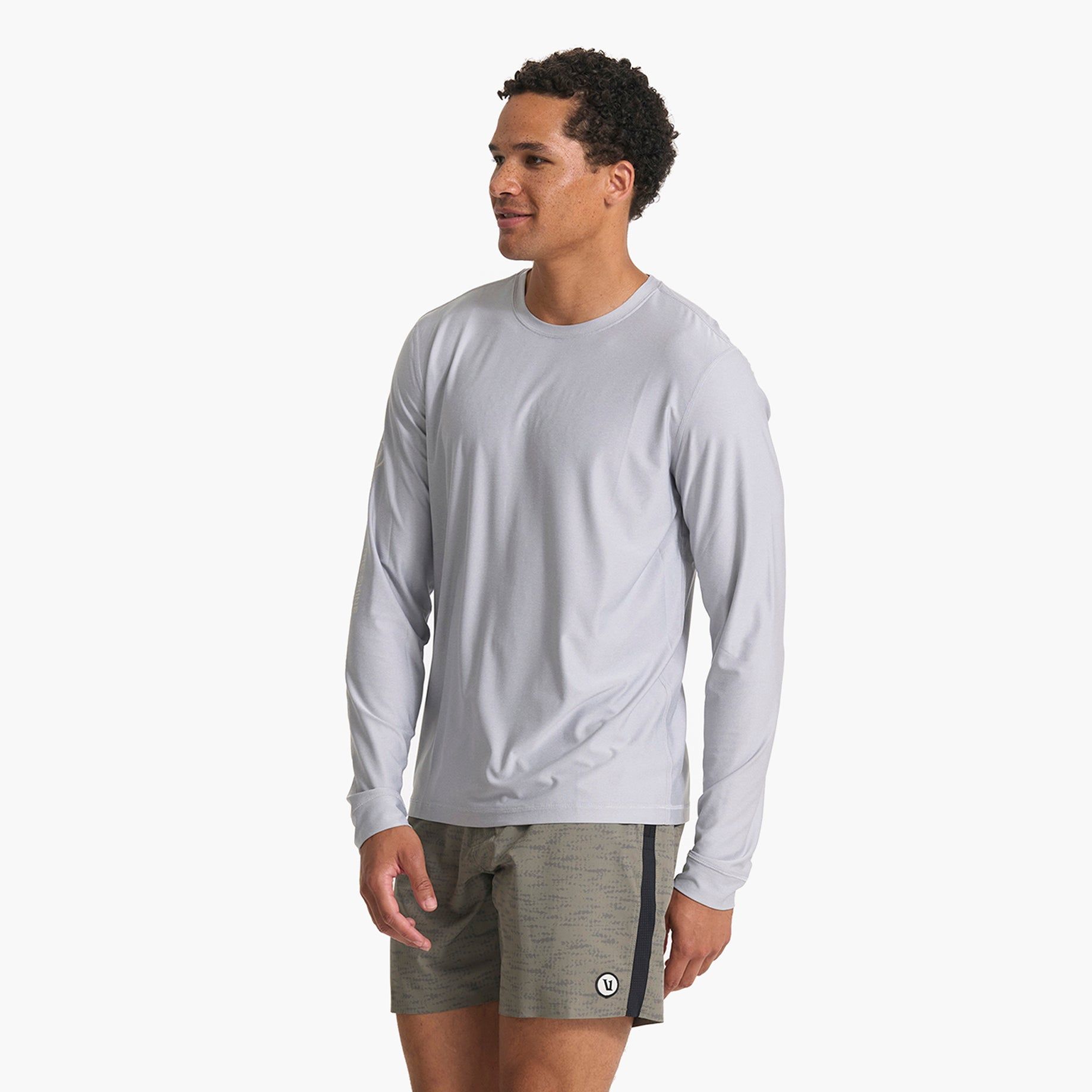 Long Sleeve Uluwatu 23 Water Tee | Platinum Heather sold by Vuori product image thumbnail 3