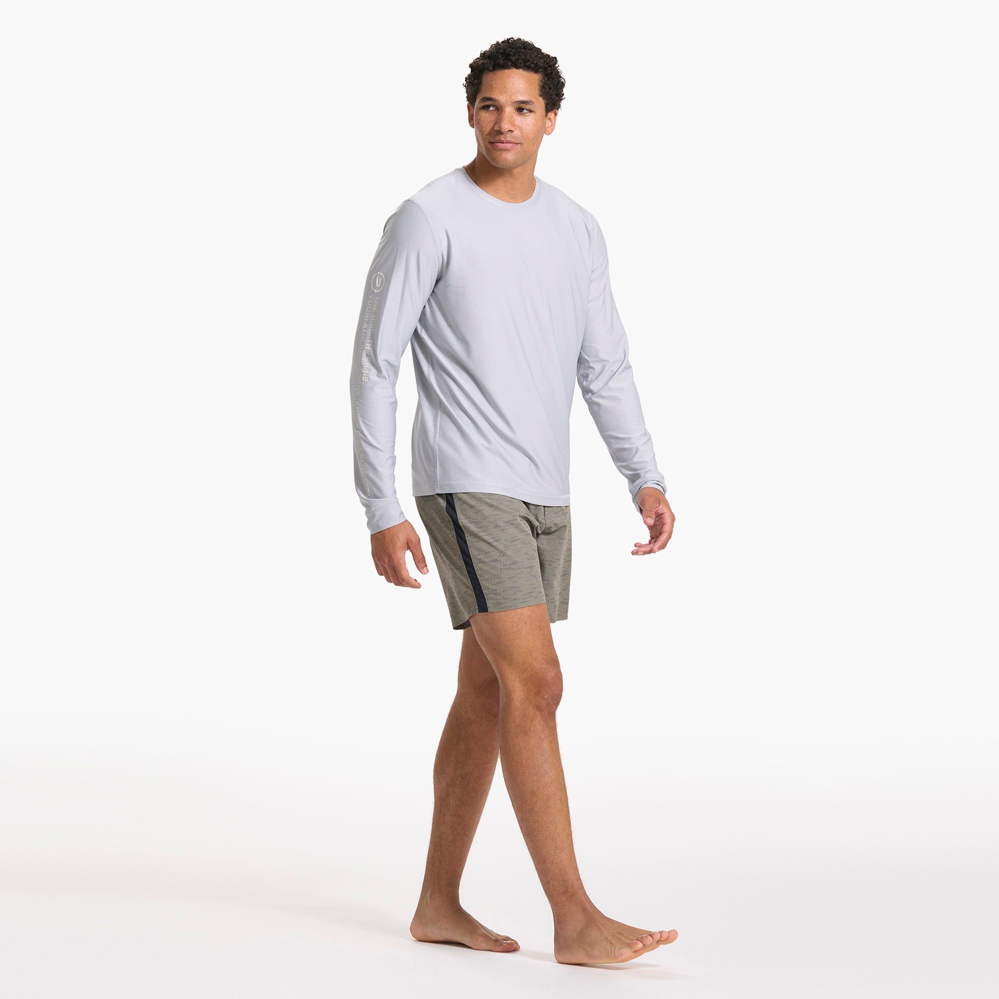 Long Sleeve Uluwatu 23 Water Tee | Platinum Heather sold by Vuori product image thumbnail 5