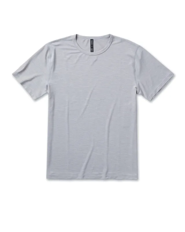 Zephyr Tee | Heather Grey sold by Vuori