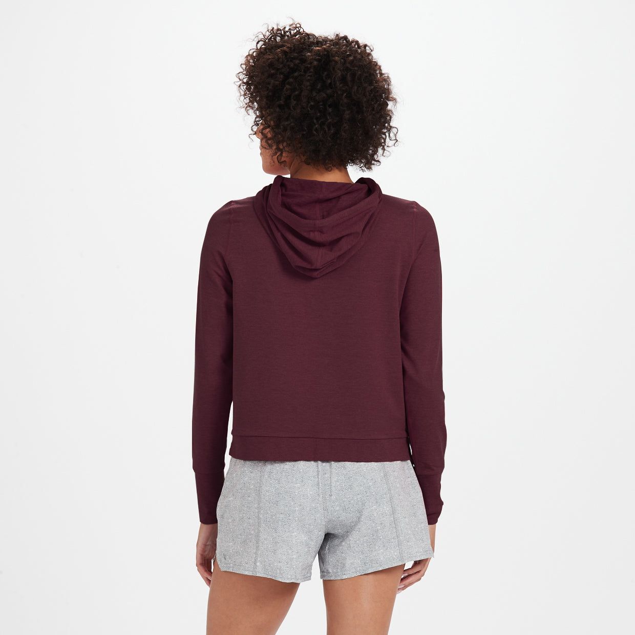 Halo Essential Hoodie | Cerise Heather sold by Vuori product image thumbnail 3