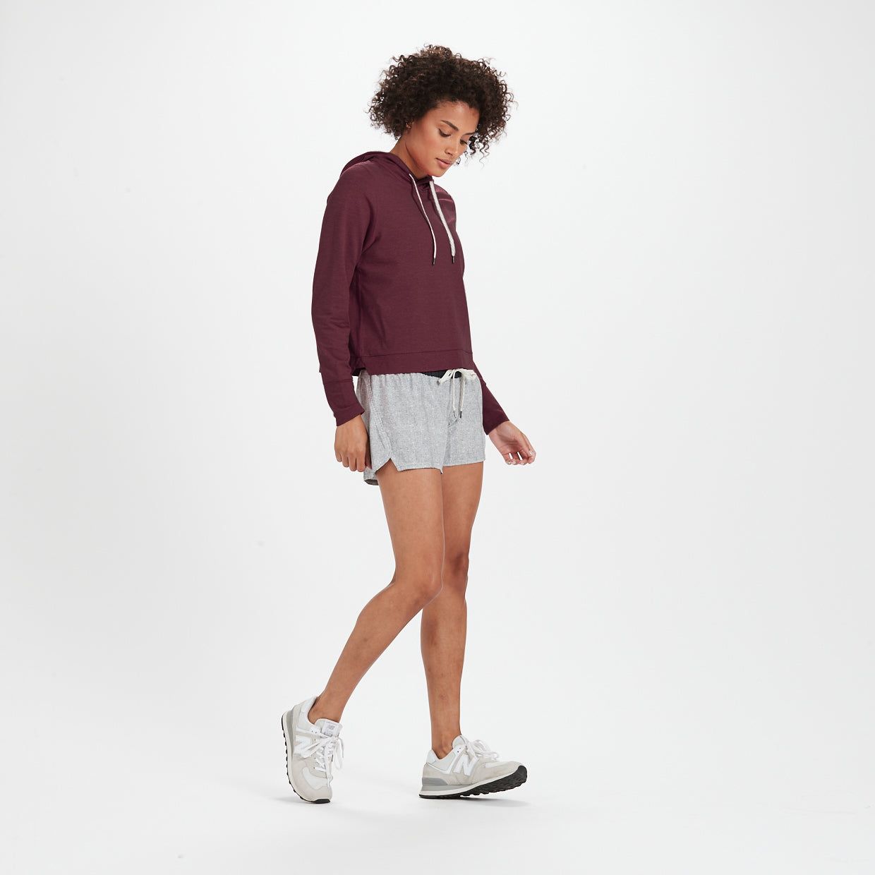 Halo Essential Hoodie | Cerise Heather sold by Vuori product image thumbnail 4