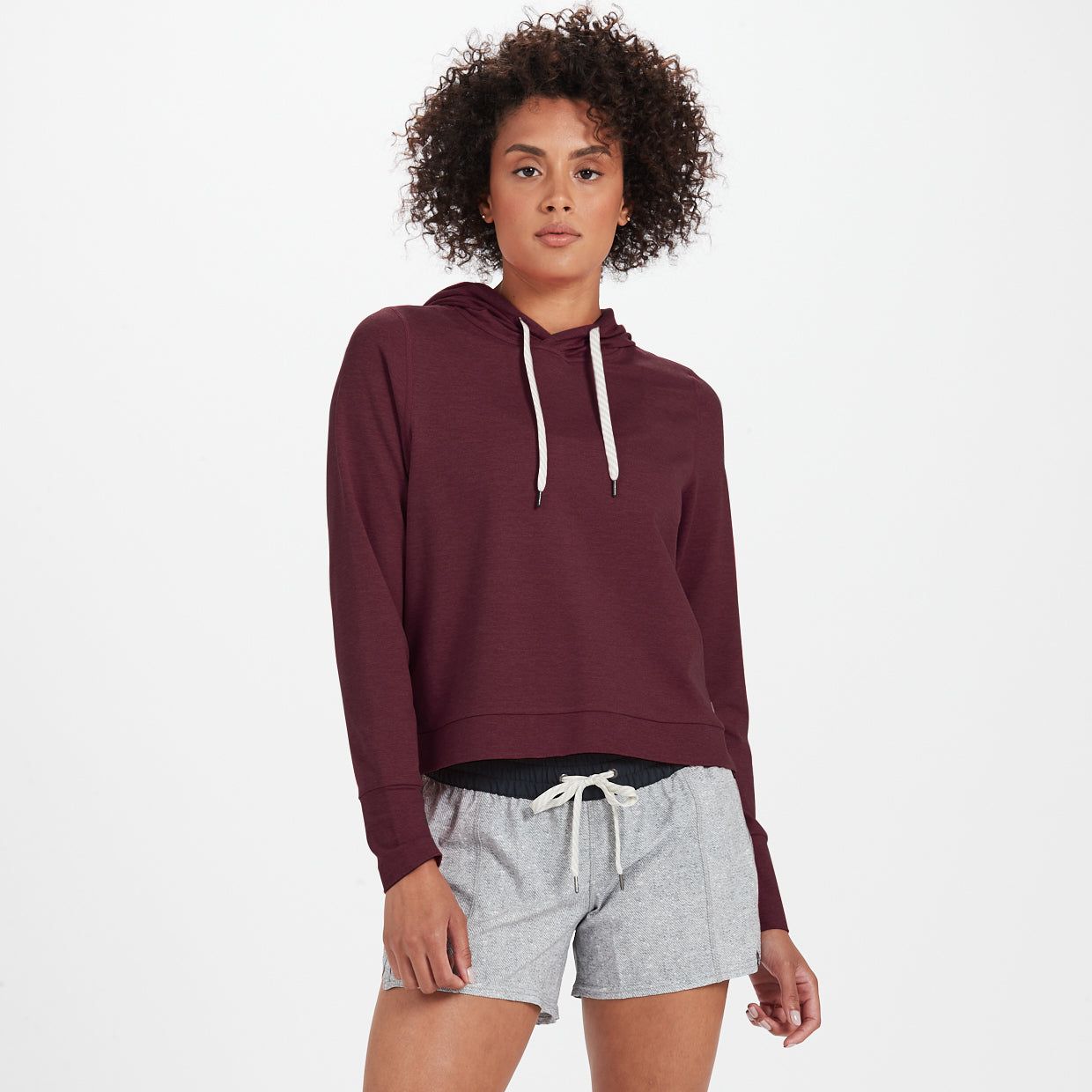Halo Essential Hoodie | Cerise Heather sold by Vuori