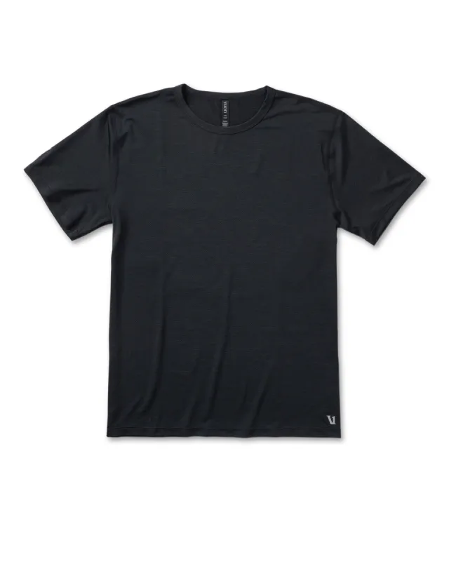 Zephyr Tee | Black Heather sold by Vuori