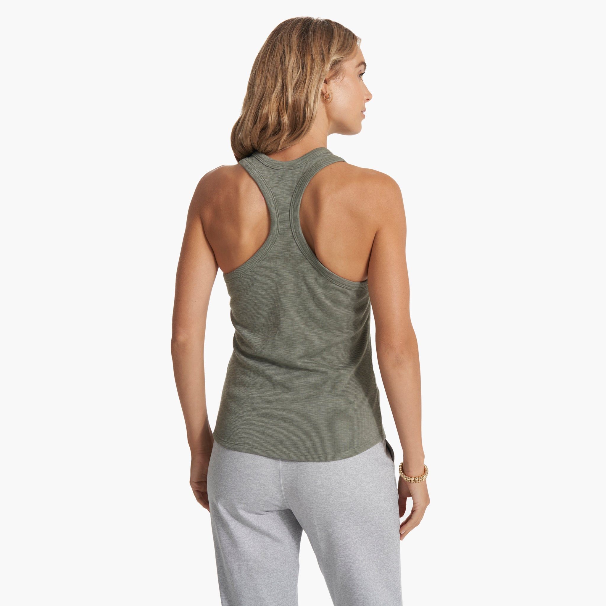 Sunrise High Neck Tank | Pistachio sold by Vuori product image thumbnail 4