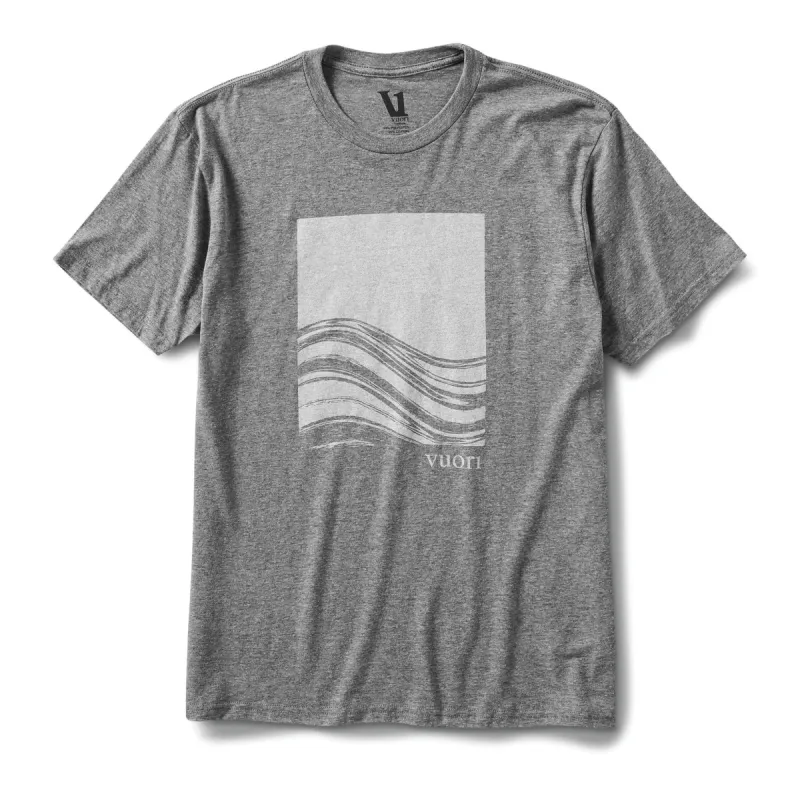 Wave Block Tee | Heather Grey sold by Vuori
