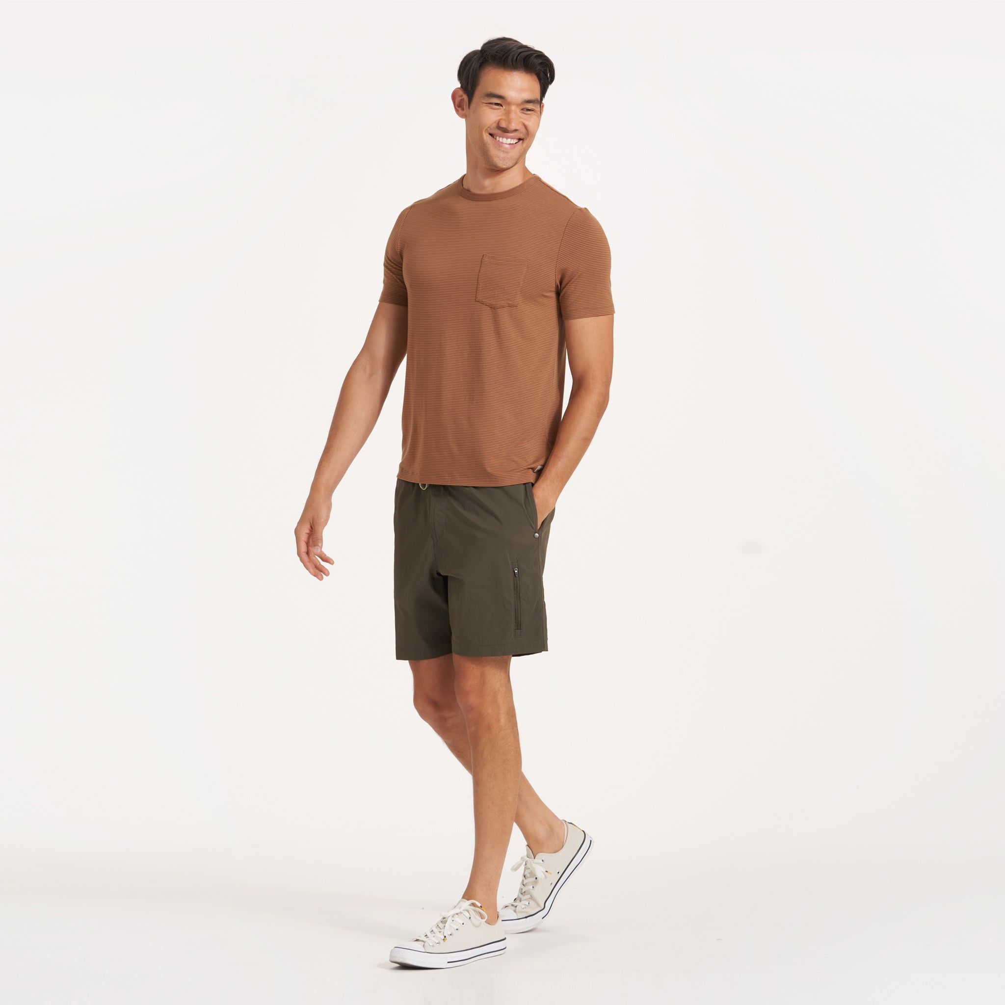 Linear Tech Tee | Rum sold by Vuori product image thumbnail 5