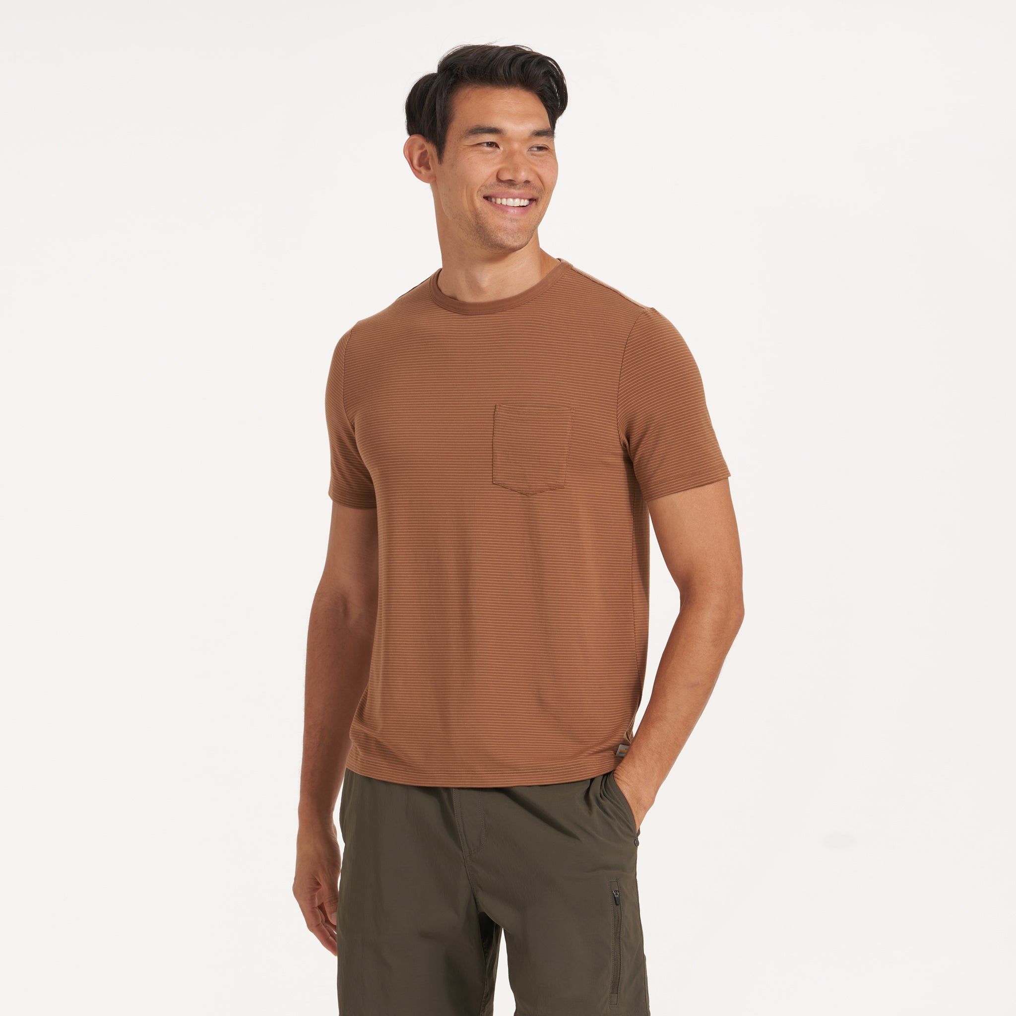 Linear Tech Tee | Rum sold by Vuori product image thumbnail 2