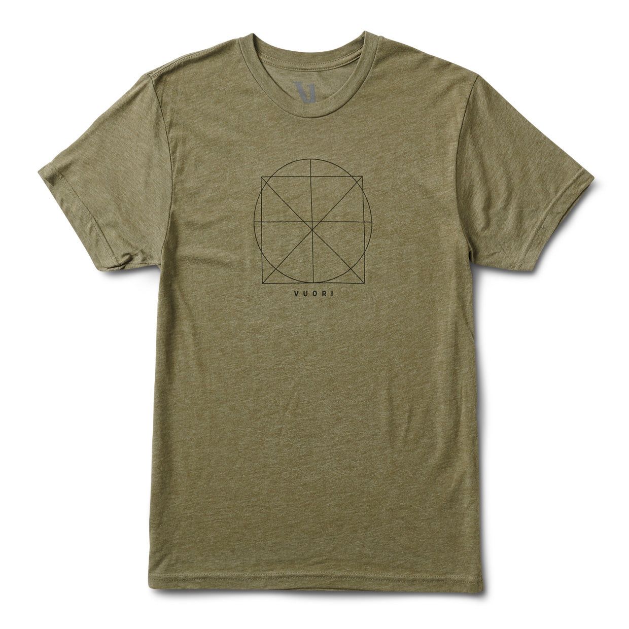 Geo Tee | Army Heather sold by Vuori
