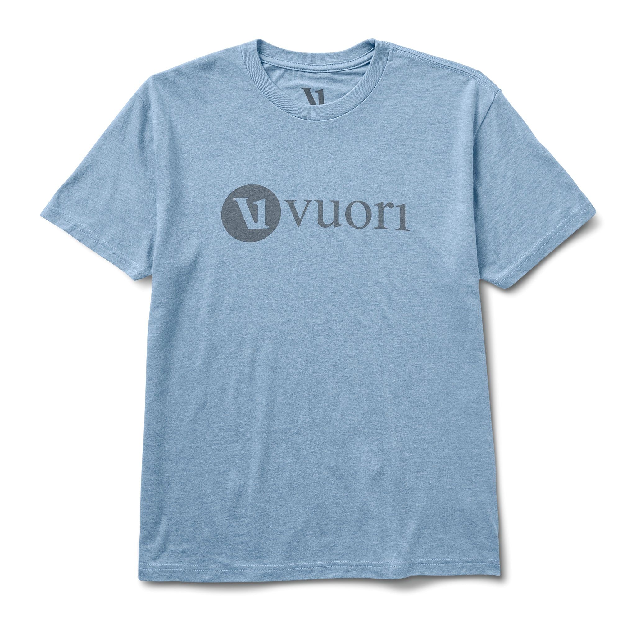 V1 Vuori Wordmark Logo Tee | Light Cloud sold by Vuori